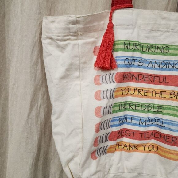 Teacher Canvas Tote Bag - Picture 4 of 8